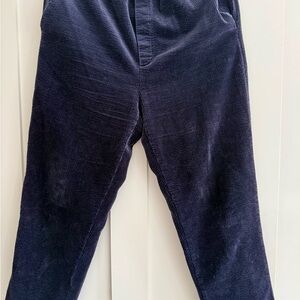 NAIF Dark Blue Wide Wale Corduroy Pants